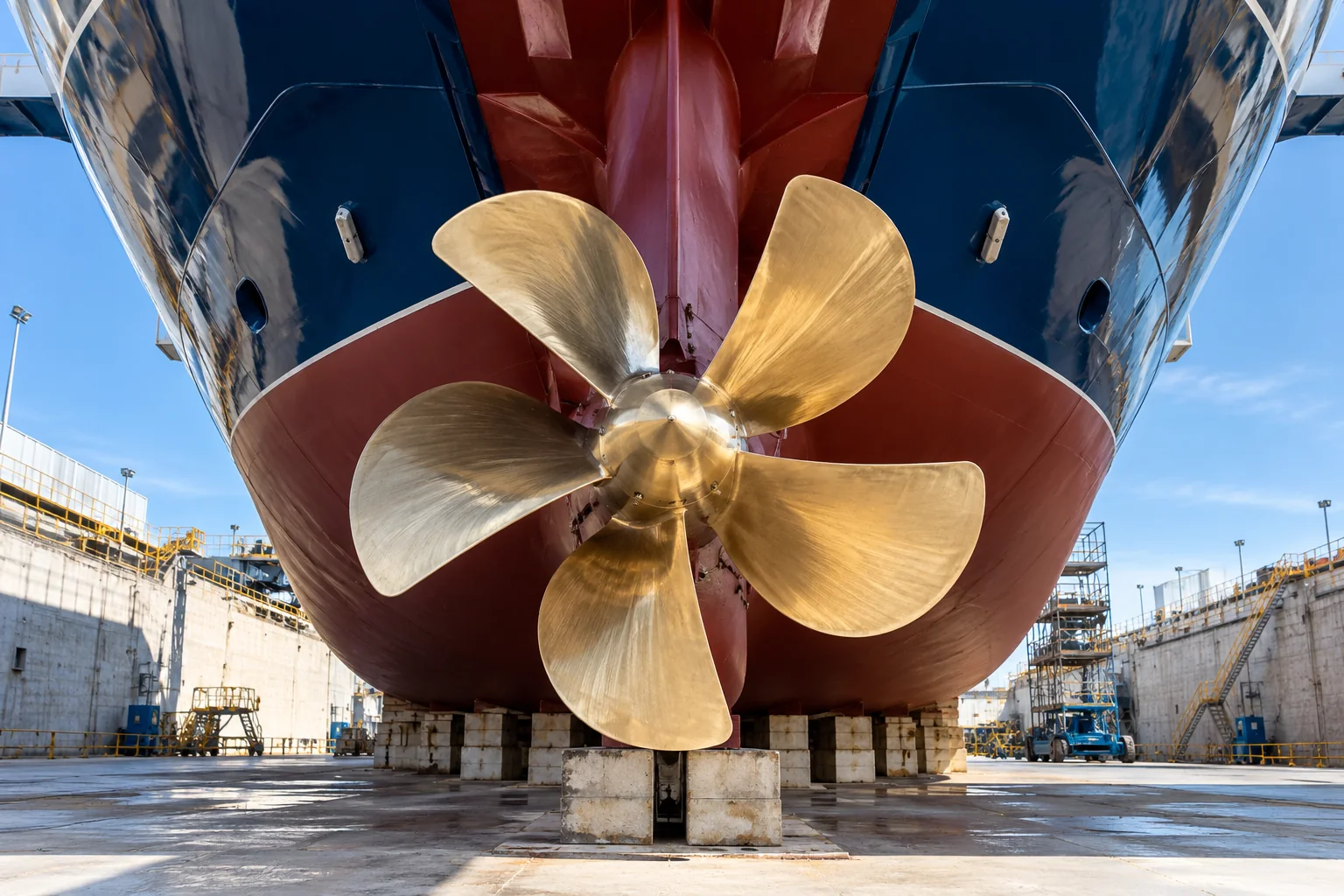Maritime vessel and technical equipment