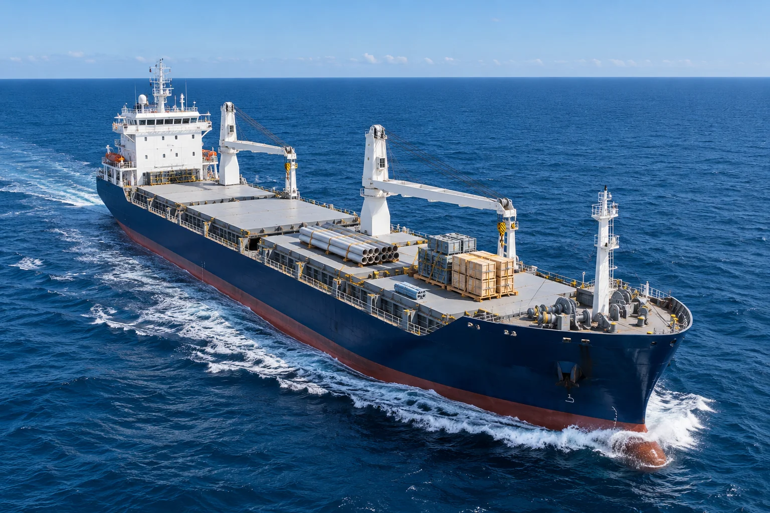 Maritime vessel and technical equipment